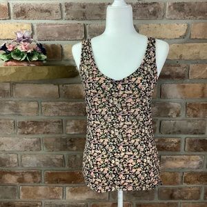 KIMCHI BLUE Lace/Floral Print Tank Top 113